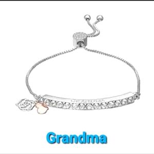 Silver GRANDMA Bracelet, Grandma Gift